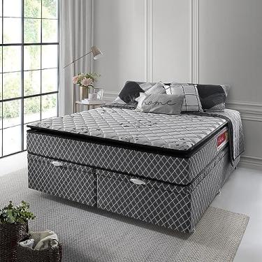 Imagem de Kit Box Colchão Porto + base Baú Coimbra King Estofama