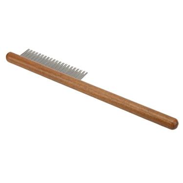 Imagem de Pente de Desmatação para Gatos, Pente de Metal para Cães, Madeira Maciça, Pente para Animais de Estimação, Ferramenta de Preparação para Animais de Estimação, Pente de nó Aberto
