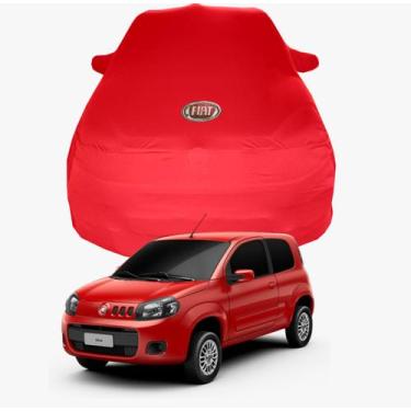 Imagem de Capa de Carro Fiat Uno Tecido  Lycra Premium - Cadilhe Capas, Vermelho