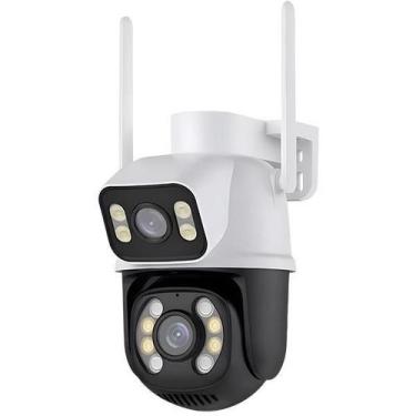 Imagem de Câmera Ip Wifi De Segurança 2 Em 1 Fixa + Rotativa Com Áudio - Aquilae