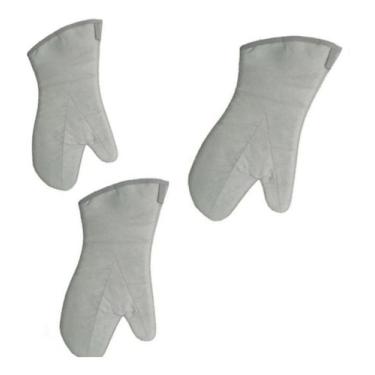 Imagem de KIT 3 Luva Térmica De Cozinha Cano Longo 36 Cm Assessorlar - assessola