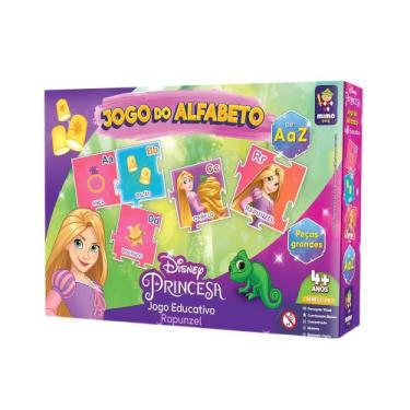Imagem de Jogo Alfabeto Educativo Princesas Disney Rapunzel 26 Peças Mimo Toys -