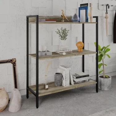 Imagem de Estante para Livros Industrial 3 Prateleiras 104cmx80cm Active Yescasa