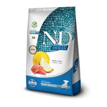 Imagem de Ração Seca ND Ocean Canine Salmão e Melão Puppy Mini Breeds para Cães 