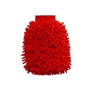 Imagem de Luva de Limpeza Pano de Microfibra Chenile Vermelho - CAMESA