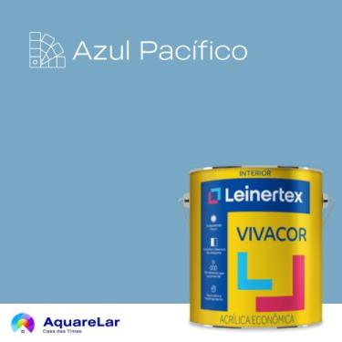 Imagem de Vivacor Acrílica Leinertex Fosco 3,6L, AZUL PACÍFICO, 3,6L