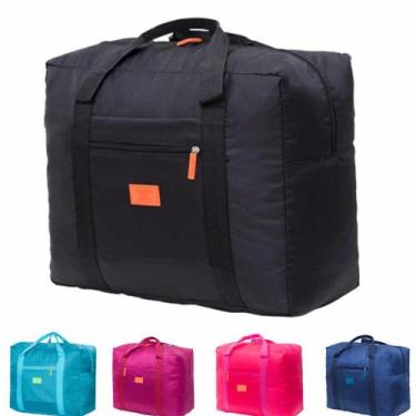 Imagem de 1X Bolsa sacola Dobrável De Viagem Travel Bag Prende Na Mala - PL