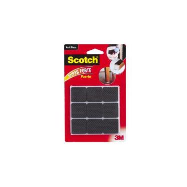 Imagem de Feltro 3M Anti-Risco Quadrado Preto C G 9Pcs Blister