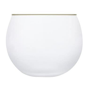 Imagem de Santa Barbara Designs Studio Copo Roly Poly Glass de Mesa, 368 g, Branco - Aro Cinza