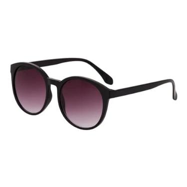 Imagem de I Heart Eyewear Óculos de sol Keely polarizados, preto, óculos de sol redondos elegantes para mulheres, 100% de proteção UVA/UVB, bolsa com cordão de microfibra, Preto, 52mm