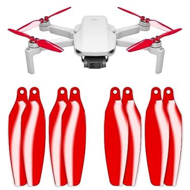 Imagem de Master Airscrew Hélices Stealth para DJI Mini 2, Mini 2 SE, Mini SE e Mini 4K - Vermelho, 4 hélices no conjunto