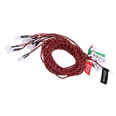 Imagem de Luz Intermitente RC, Kit de de Iluminação de 8 LED Luzes Intermitentes de Simulação para Aviões de Controle Remoto, Helicópteros Com Função de Detecção de Baixa Tensão,