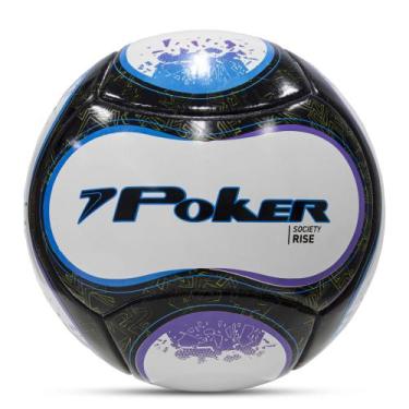 Imagem de Bola Futebol de Society Fusionada Profissional 6 Gomos Rise 05853 - Po