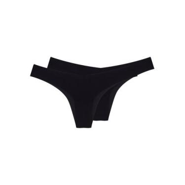 Imagem de Kit com 2 Calcinhas Biquíni Hope 34850, Preto, M