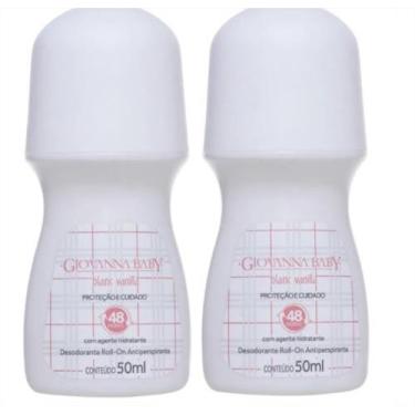 Imagem de Kit c/2 desodorantes roll on giovanna baby blanc vanilla 50ml
