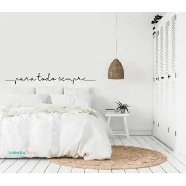 Imagem de Adesivo De Parede Para Todo Sempre Cabeceira Cama Casal - pinkie