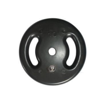 Imagem de Anilha de Ferro Fundido Injetada Alça Lateral 10,0Kg - ANILHAS FITNESS