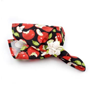 Imagem de Guardanapo De Boca Estampado 4 Unidades Maçã - Recanto da Costura