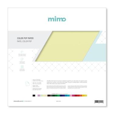 Imagem de Papel Color Pop Amarelo Candy Mimo - 30,5 x 30,5 cm - 180 gr - 25 unds