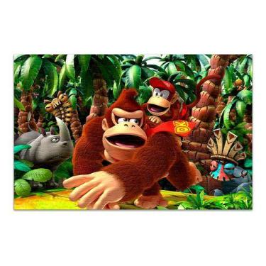 Imagem de Quebra-cabeça Personalizado Donkey Kong 48 Peças - Pomps Geek