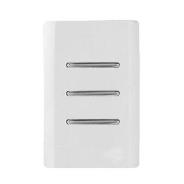 Imagem de Cj Triplo (1 Simples + 2 Paralelo)4X2 Novara Branco Cromado - Dicompel