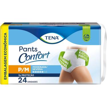 Imagem de Roupa Íntima Tena Pants Confort P/M 24 Unidades Embalagem Econômica