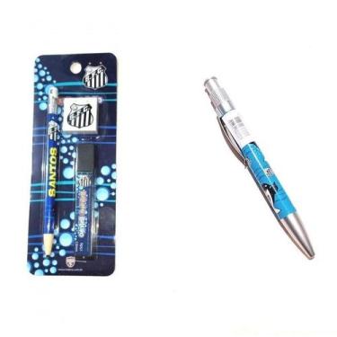 Imagem de Kit Lapiseira 2.0mm e cx 06 Grafites + 01 Borracha do Santos Oficial +