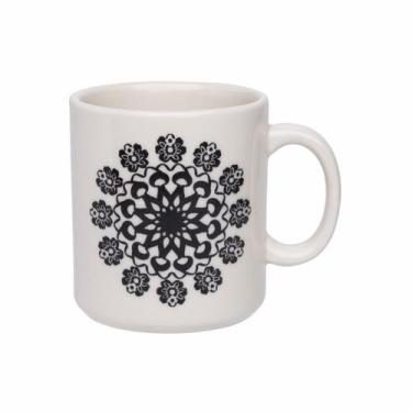 Imagem de Kit 4 Canecas Donna Folk Oxford Cerâmica 270ml - Genérico