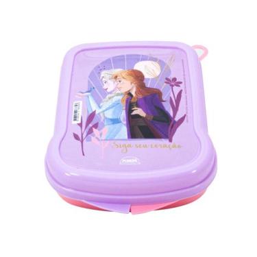 Imagem de Sanduicheira Infantil de Plástico Lancheira Escolar Plasútil, Frozen