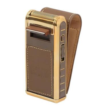 Imagem de Aparador de Pelos Kemei RSCW-5500 Dourado Barbeador Elétrico