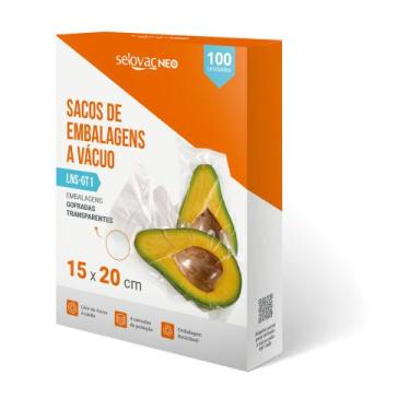 Imagem de Embalagem a Vácuo Transparente Gofrada 15x20cm Caixa c/100 - Selovac