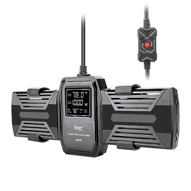 Imagem de hygger Aquecedor de aquário, aquecedor submersível de aquário de peixes de 500 W 800 W 1000 W com tela digital LED, proteção contra sobretemperatura e desligamento automático, para tanque de água