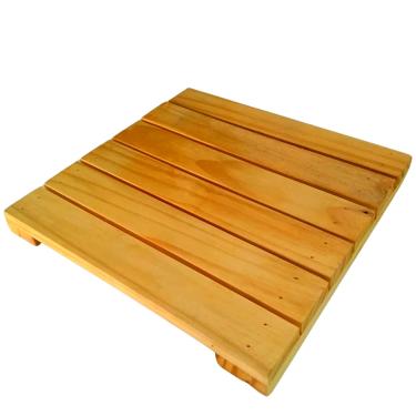 Imagem de Mini Deck de Madeira Jardim e Piscina Multiuso Placa Modular Ripado