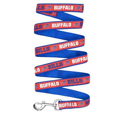 Imagem de Coleira para cães NFL PET Buffalo Bills Coleira para cães, grande coleira para cães e gatos. Uma coleira e coleira para gatos brilhante e colorida para gatos licenciada pela NFL