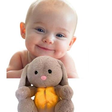 Imagem de Naninha Respira, Pelúcia Lontra Musical que Simula Respiração – Calmante para Bebês com Sons Relaxantes e Luz Suave (Bege)"