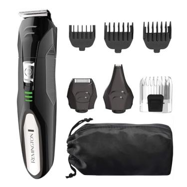 Imagem de Remington Kit de cuidados multifuncionais, alimentado por lítio, conjunto de 8 peças com aparador, barbeador masculino, cortador, pentes de barba e barba