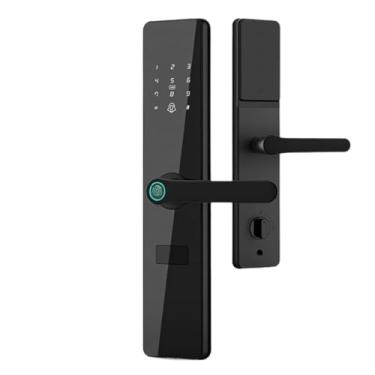 Imagem de Fechadura de porta inteligente frontal externa, à prova d'água, wi-fi, antibloqueio, proteção digital, fechadura eletrônica(F8tt 6068)