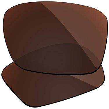 Imagem de Firtox Lentes polarizadas de substituição compatíveis com óculos de sol Oakley Fuel Cell OO9096 - Vermont Brown
