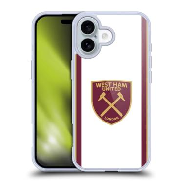 Imagem de Head Case Designs Capa de gel macio oficialmente licenciada pelo West Ham United FC Third 2024/25 Crest Kit compatível com Apple iPhone 16