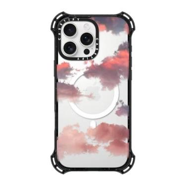 Imagem de CASETiFY Capa Bounce para iPhone 16 Pro Max [à prova de choque/6,5 m. Proteção contra quedas de grau militar 6X/compatível com Magsafe] - Nuvens - Preto transparente