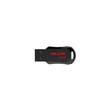 Imagem de Pen Drive 64GB Hiksemi M200R, USB 2.0, Preto - HS-USB-M200R/64G