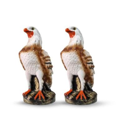 Imagem de Kit 2 Pçs Gavião Águia Espanta Pombos Maritacas Envernizado Exclusivo 