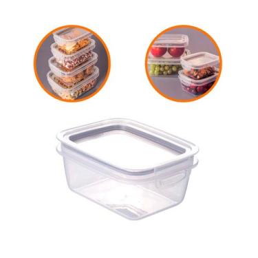 Imagem de Pote Hermético Porta Mantimentos 360 Ml Fruta Marmita - Plasútil
