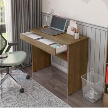 Imagem de Mesa de Escritório com 01 Gaveta para Notebook e Computador Vitória (Freijó)