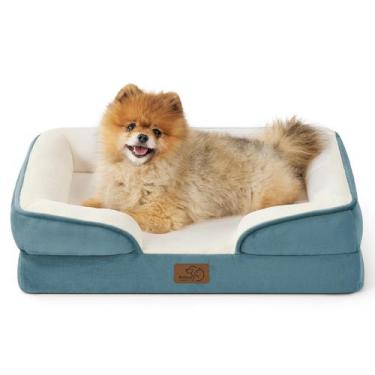 Imagem de Cama Ortopédica para Cães Bedsure Pequena - Lavável e Impermeável
