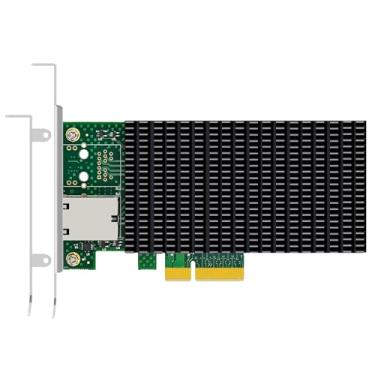 Imagem de GLOTRENDS ST7381 Placa de rede Ethernet RJ45 de 1 porta 10G com controlador Intel X550, interface PCIE 3.0 X4, suporta Windows 11/10/Windows Server/Linux/ESX/VMware ESXi (não suporta Mac OS)