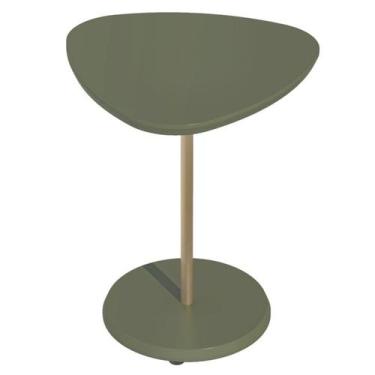 Imagem de Mesa Apoio Alta MDF Para Sala de Estar 51 cm 4696 Menta ARLY - Milani 