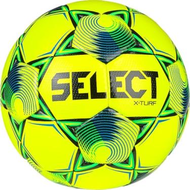 Imagem de SELECT Bola de futebol X-Turf, amarela/azul/verde V25, tamanho 4
