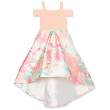 Imagem de Speechless Vestido de festa feminino tomara que caia assimétrico, Coral/floral, 11