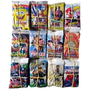 Imagem de Kit 200 Cards Figurinhas sortidos 50 pacotinhos = 200 cards - Imperio 